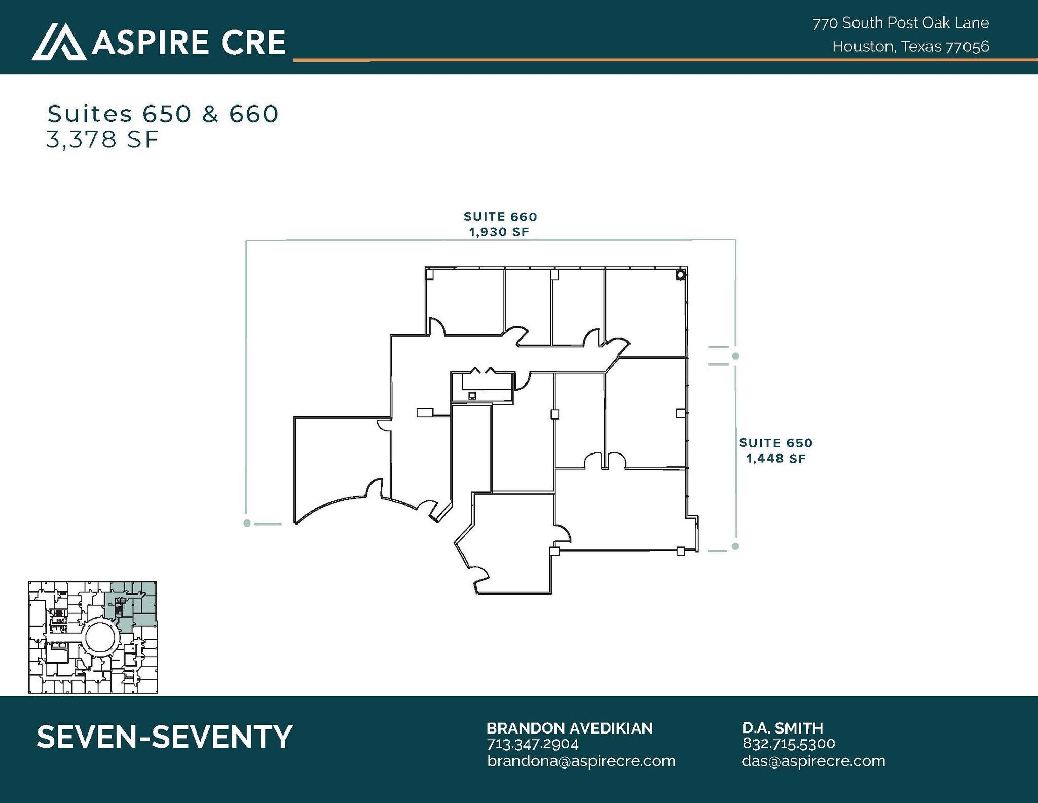 770 S Post Oak Ln, Houston, TX for lease Floor Plan- Image 1 of 2