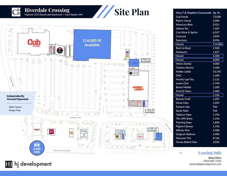12900-13020 Riverdale Dr NW, Coon Rapids, MN for lease - Site Plan - Image 1 of 14
