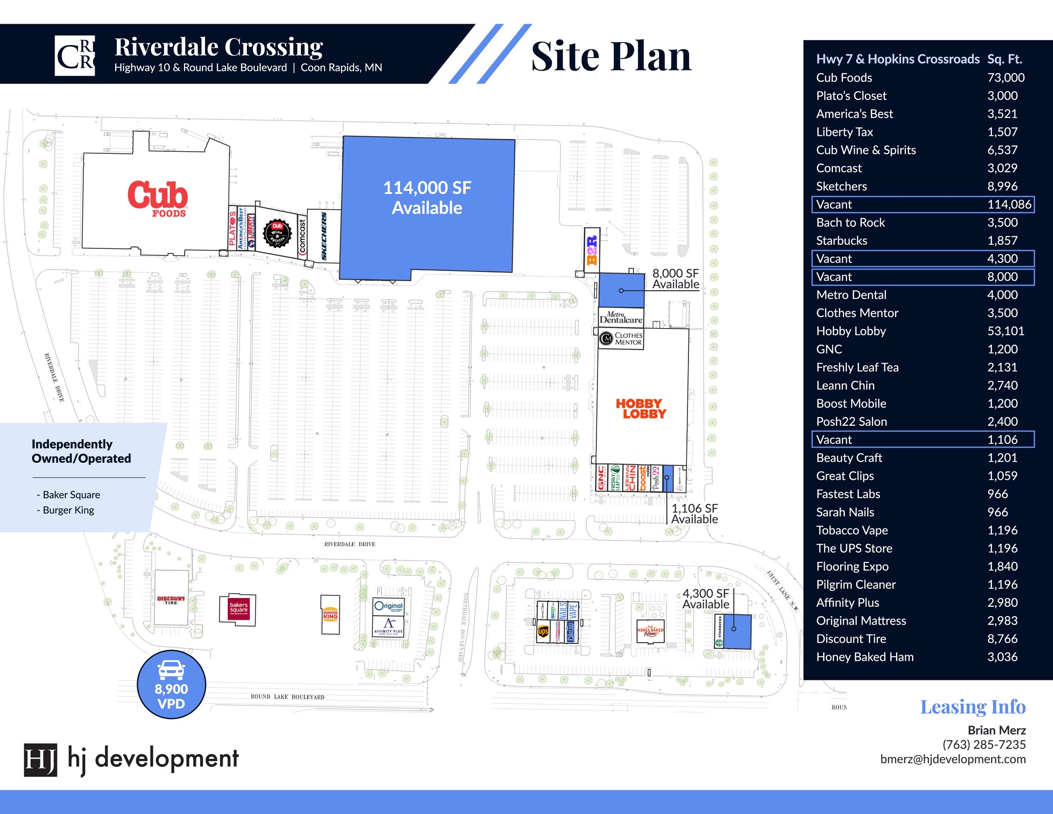 12900-13020 Riverdale Dr NW, Coon Rapids, MN for lease Site Plan- Image 1 of 15