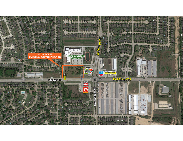 FM 529 Rd & Greenhouse Rd, Cypress, TX for sale - Building Photo - Image 1 of 1