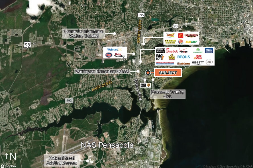 3984 Barrancas Ave, Pensacola, FL à vendre - Photo du bâtiment - Image 2 de 2