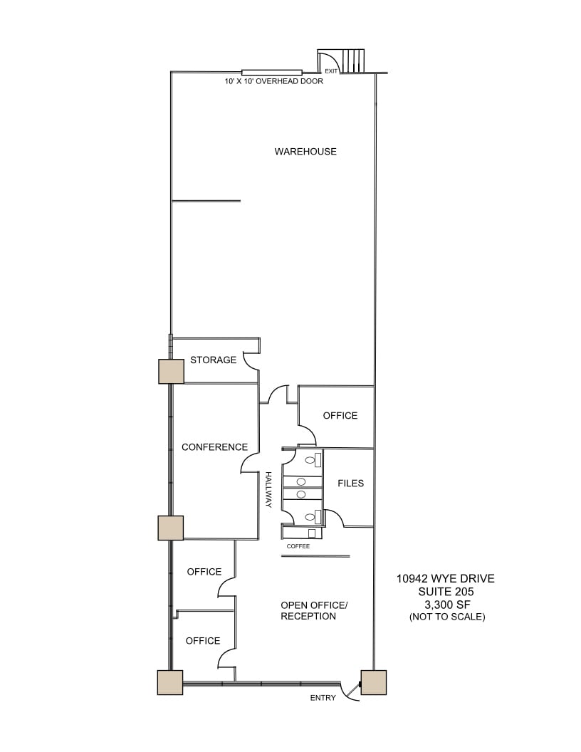 10942 Wye Dr, San Antonio, TX for lease Floor Plan- Image 1 of 1
