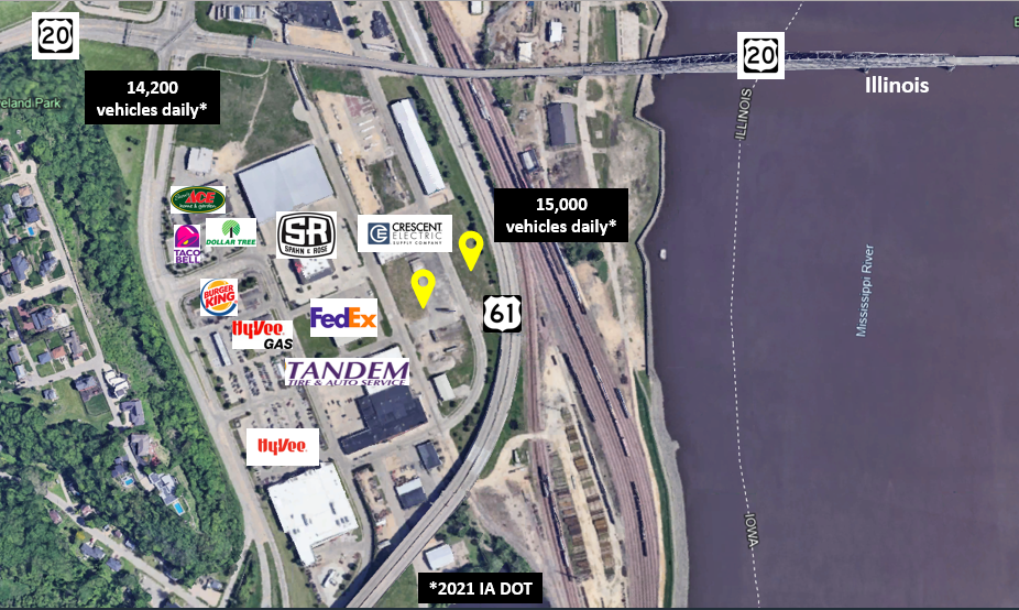 255 S Main St, Dubuque, IA for lease - Aerial - Image 1 of 4