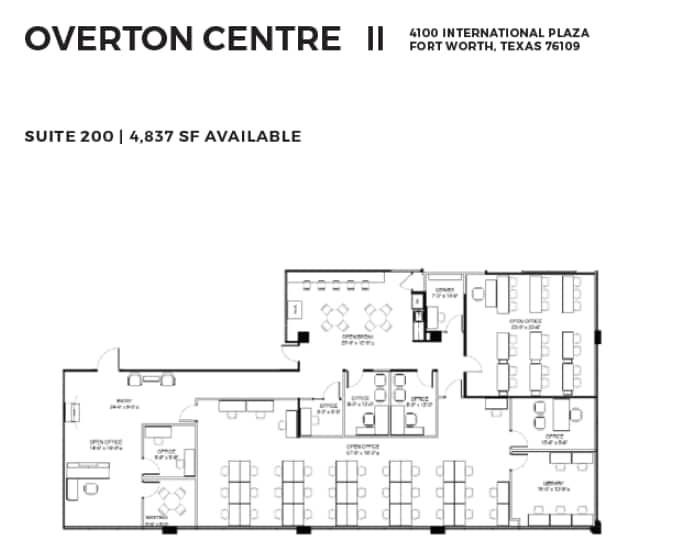4150 International Plz, Fort Worth, TX à louer Plan d’étage- Image 1 de 1