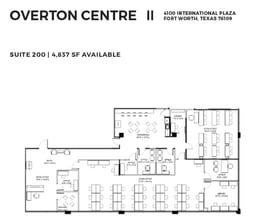 4150 International Plz, Fort Worth, TX à louer Plan d’étage- Image 1 de 1