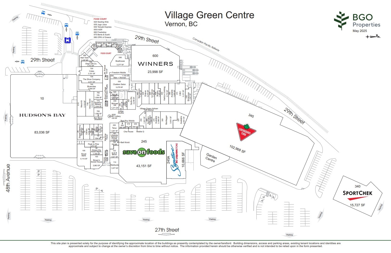 4900 27th St, Vernon, BC à louer Plan d’étage- Image 1 de 1