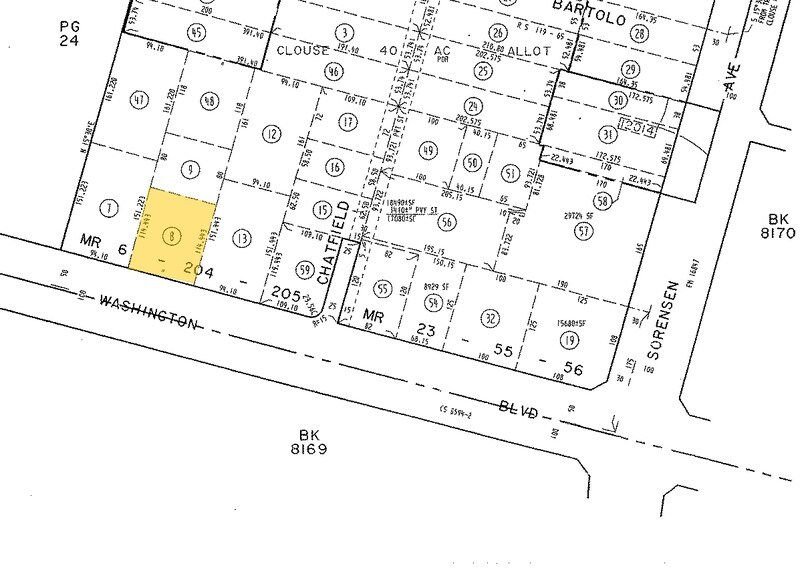 11713 Washington Blvd, Whittier, CA for sale - Plat Map - Image 3 of 4