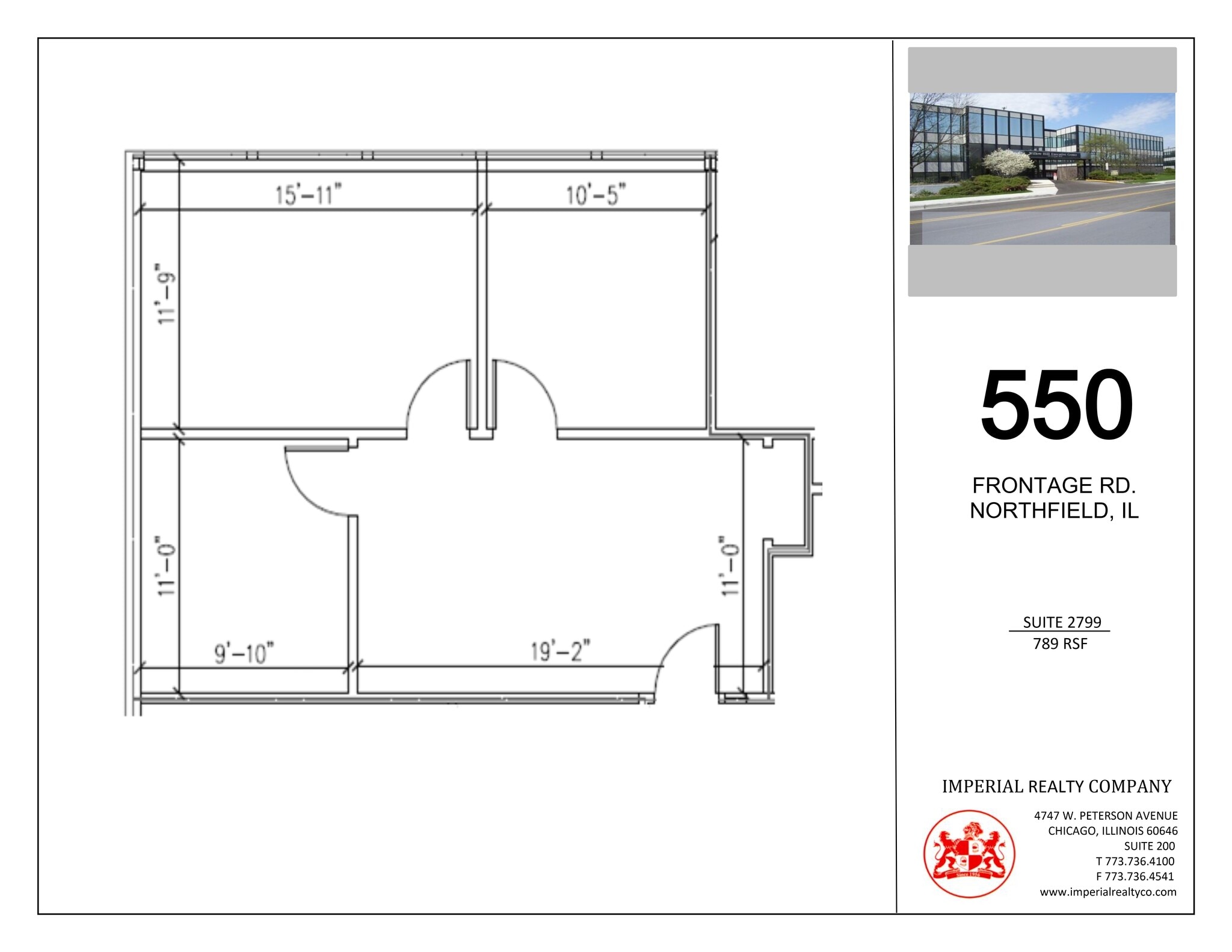 540-550 W Frontage Rd, Northfield, IL for lease Site Plan- Image 1 of 5
