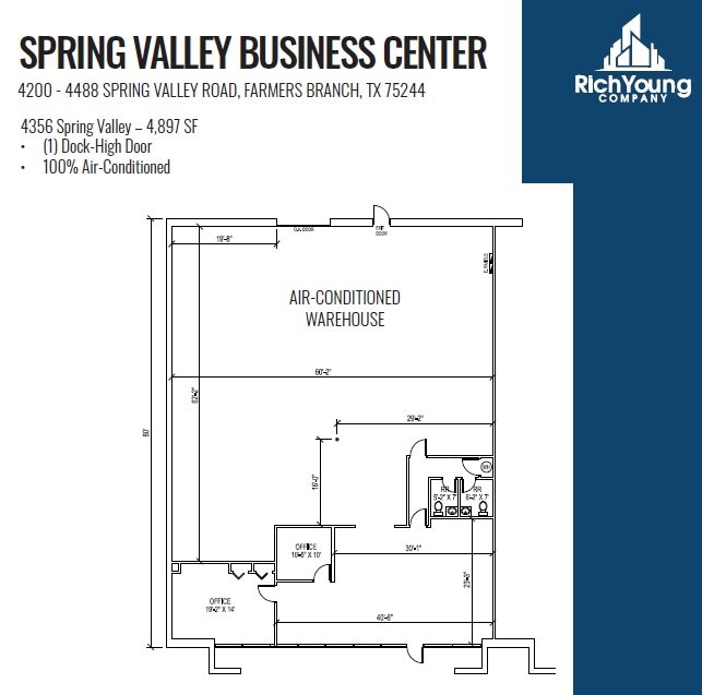 4440-4460 Spring Valley Rd, Dallas, TX for lease Floor Plan- Image 1 of 1