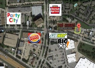 7400 W Tidwell Rd, Houston, TX - Aérien Vue de la carte