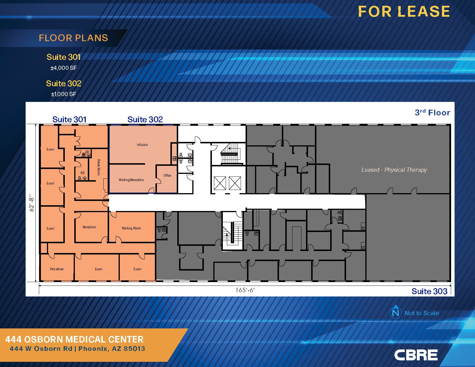 444 W Osborn Rd, Phoenix, AZ for lease Floor Plan- Image 1 of 1