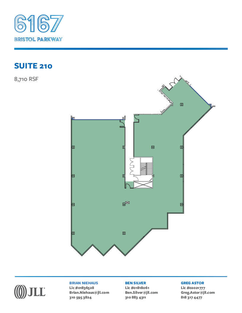 6167 Bristol Pky, Culver City, CA à louer Plan d’étage- Image 1 de 1