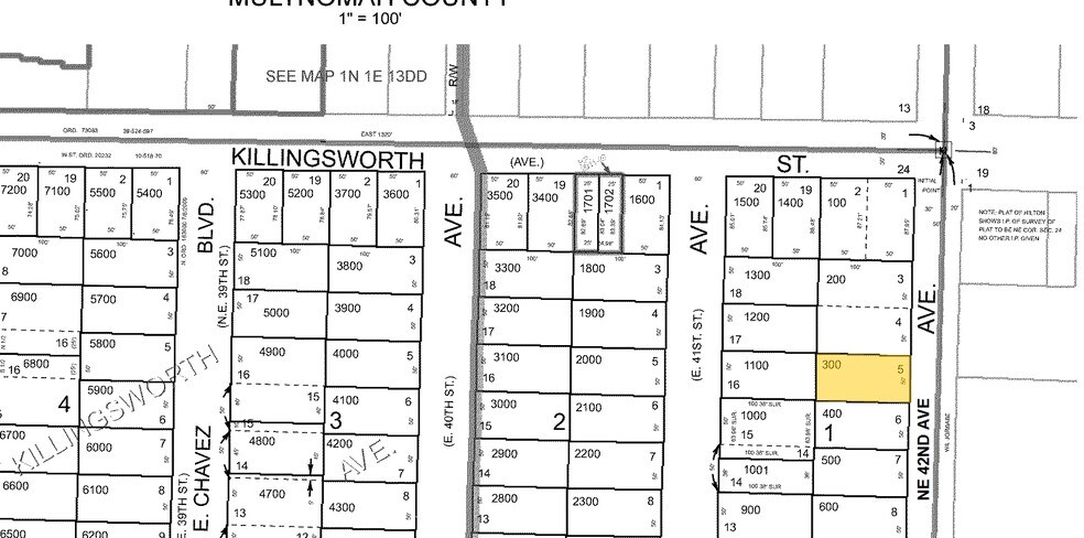 5345 NE 42nd Ave, Portland, OR for sale - Plat Map - Image 3 of 3