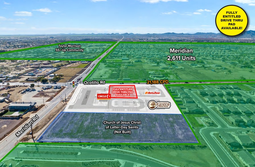 NWC Ocotillo & Meridian, Queen Creek, AZ for lease - Site Plan - Image 3 of 5