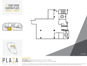 2010 Crow Canyon Pl, San Ramon, CA à louer Plan d  tage- Image 1 de 1