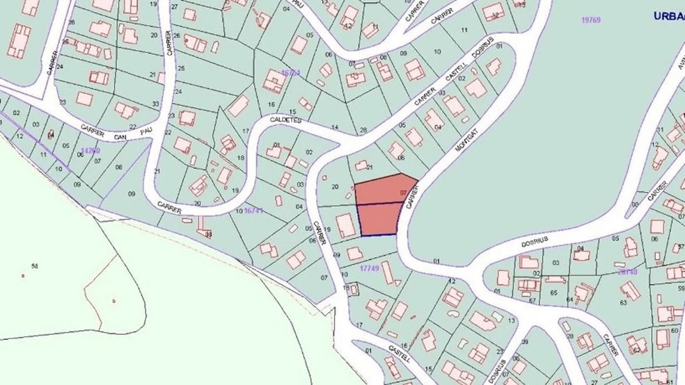 Carrer Montgat, 9, Dosrius, Barcelona à vendre - Plan de site - Image 3 de 3