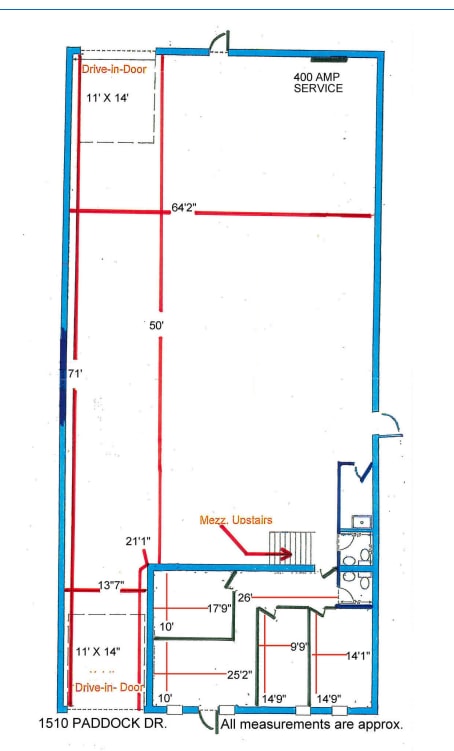 1510 Paddock Dr, Northbrook, IL for lease Floor Plan- Image 1 of 1