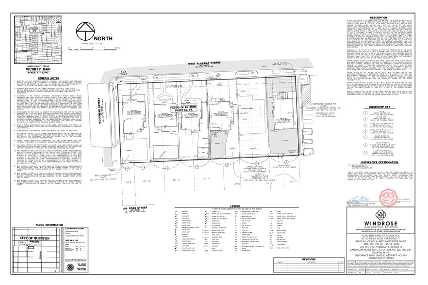 1737-1755 W Alabama St, Houston, TX à vendre - Plan de site - Image 3 de 3