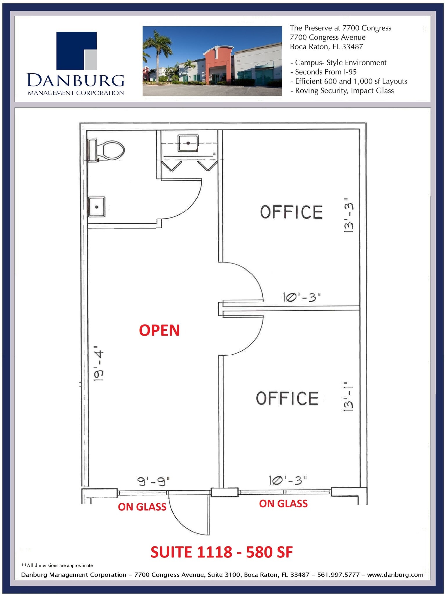 7700 Congress Ave, Boca Raton, FL à louer Plan d’étage- Image 1 de 1