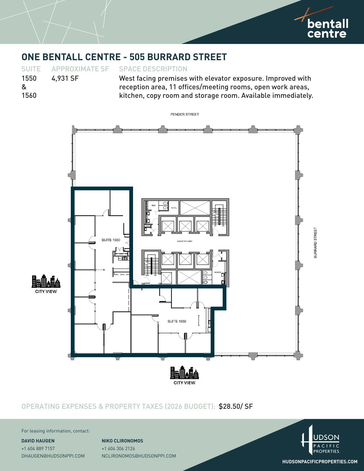 505 Burrard St, Vancouver, BC for lease Floor Plan- Image 1 of 1