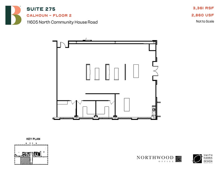 11605 N Community House Rd, Charlotte, NC for lease - Floor Plan - Image 2 of 2