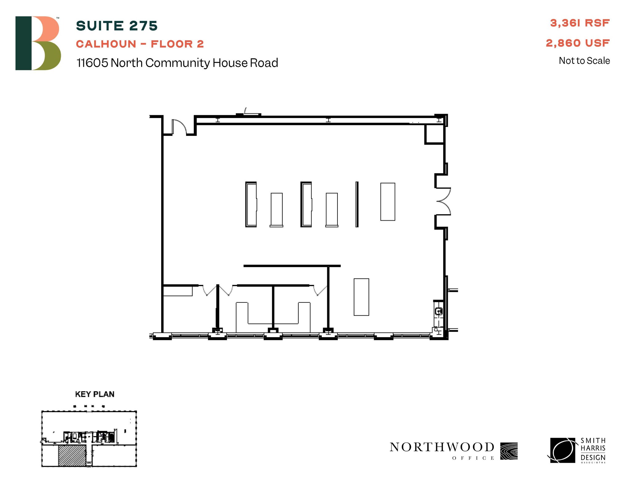 11605 N Community House Rd, Charlotte, NC à louer Plan d  tage- Image 1 de 1