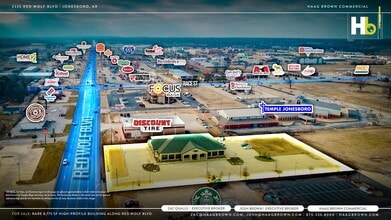 2325 Red Wolf Blvd, Jonesboro, AR - AERIAL  map view - Image1