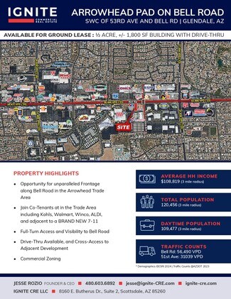 Plus de détails pour 5311 W Bell Rd, Glendale, AZ - Terrain à louer