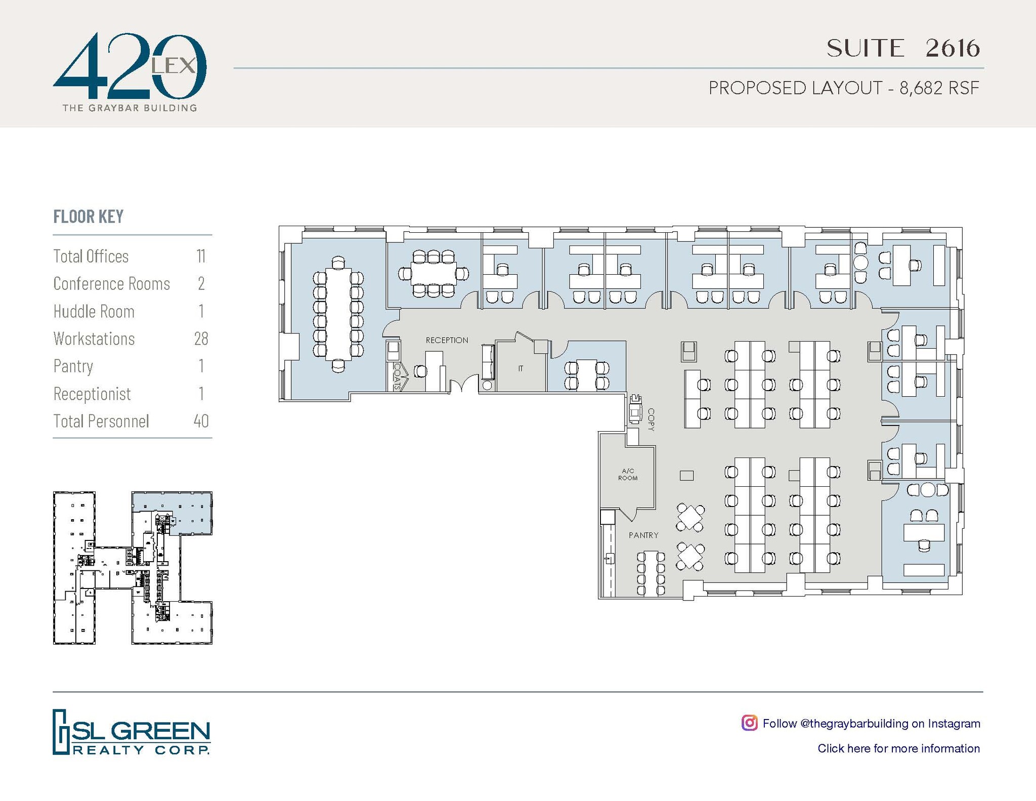 420 Lexington Ave, New York, NY à louer Plan d’étage- Image 1 de 2