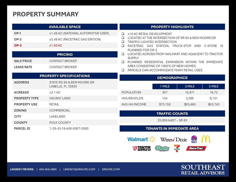 SR 80 & Ben Moore Dr, LaBelle, FL à louer - Photo du bâtiment - Image 2 de 6