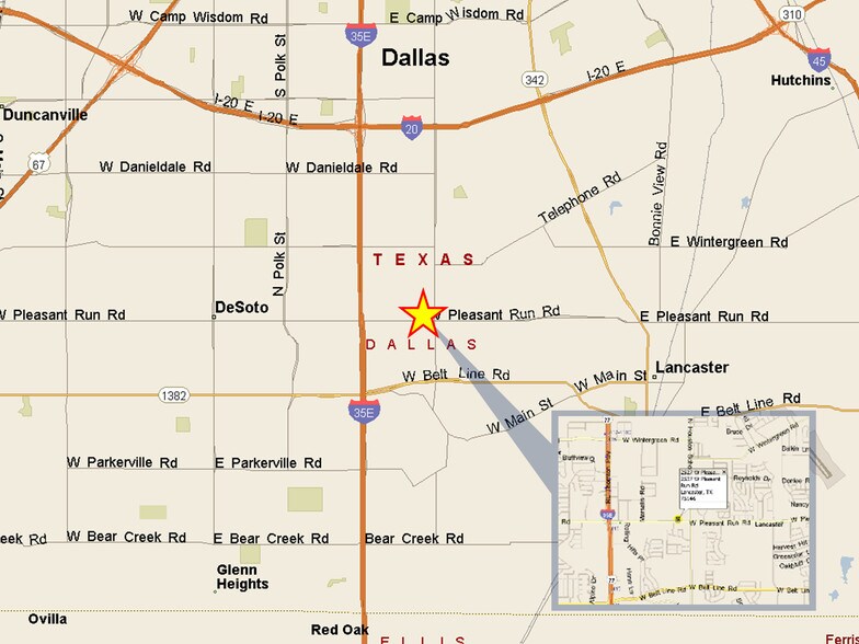 2527 W Pleasant Run Rd, Lancaster, TX à vendre - Photo du bâtiment - Image 2 de 5