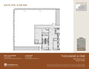 1001 Water St, Tampa, FL for lease Floor Plan- Image 1 of 1
