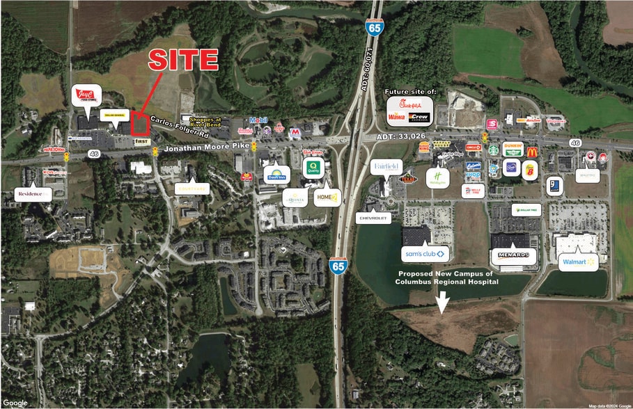 4280 W Jonathan Moore Pike, Columbus, IN à vendre - Aérien - Image 1 de 1