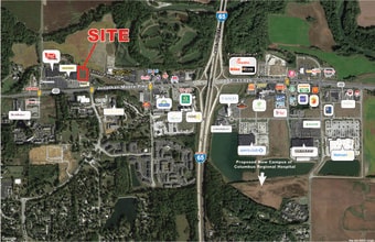 4280 W Jonathan Moore Pike, Columbus, IN - AÉRIEN Vue de la carte