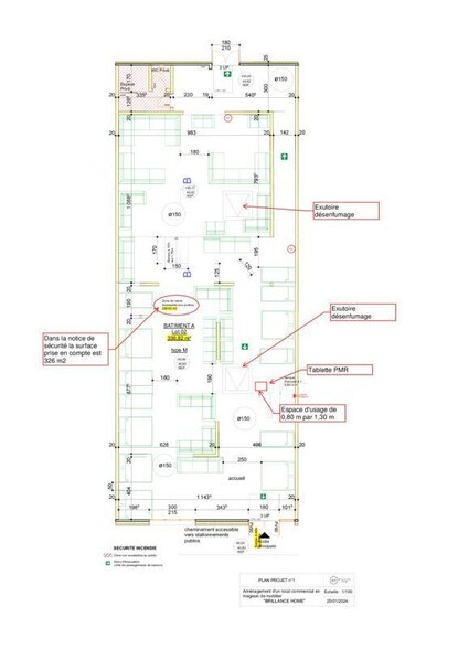 Commerce de détail dans Mérignac à louer - Plan d’étage - Image 2 de 2