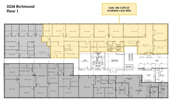 3334 Richmond Ave, Houston, TX for lease Floor Plan- Image 1 of 1