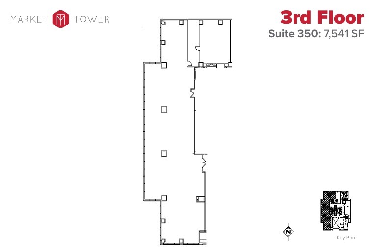 10 W Market St, Indianapolis, IN for lease Floor Plan- Image 1 of 1