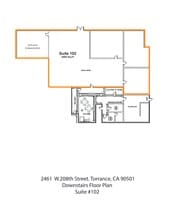 2461 W 208th St, Torrance, CA à louer Plan de site- Image 1 de 1