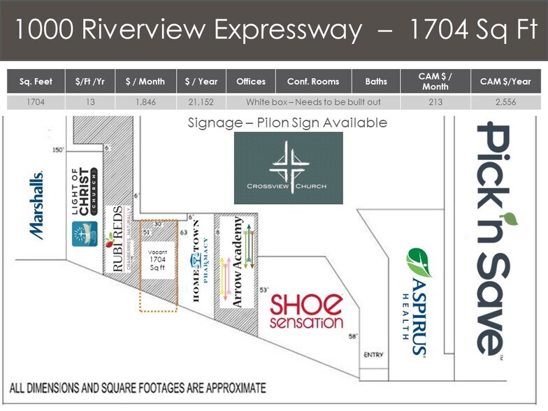 1000 E Riverview Expy, Wisconsin Rapids, WI à louer - Photo du bâtiment - Image 2 de 3