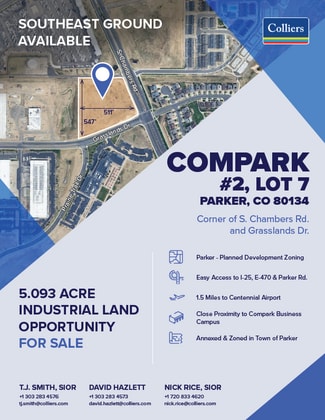 More details for Compark Blvd, Parker, CO - Land for Sale