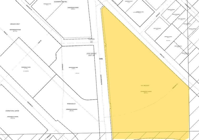 300 Crescent Ct, Dallas, TX à louer - Plan cadastral - Image 2 de 20