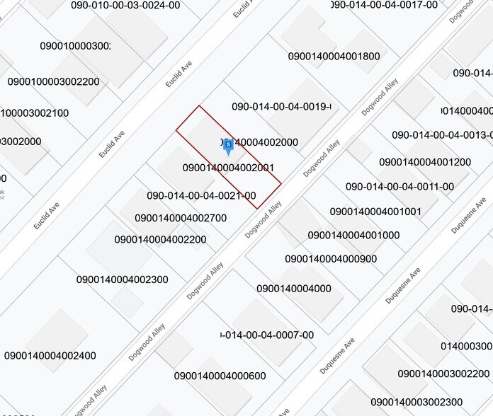 424 Euclid Ave, Canonsburg, PA à vendre - Plan cadastral - Image 2 de 2