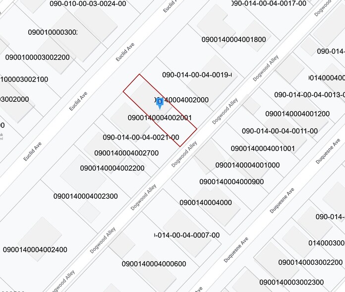 424 Euclid Ave, Canonsburg, PA for sale - Plat Map - Image 2 of 2