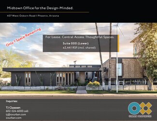 Plus de détails pour 407 W Osborn Rd, Phoenix, AZ - Bureau à louer
