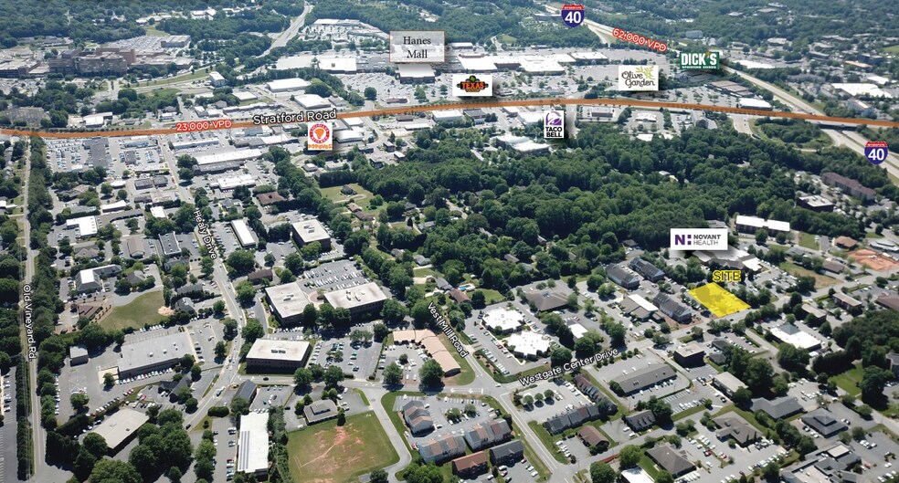 1373 Westgate Center Dr, Winston-Salem, NC à louer - Photo du bâtiment - Image 2 de 2
