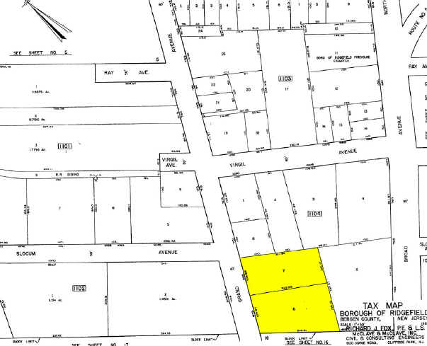 695 Grand Ave, Ridgefield, NJ à vendre Plan cadastral- Image 1 de 1