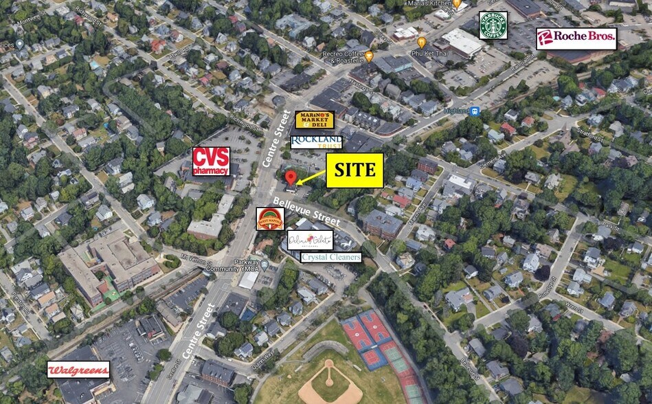 1942 Centre St, West Roxbury, MA à louer - Aérien - Image 2 de 9