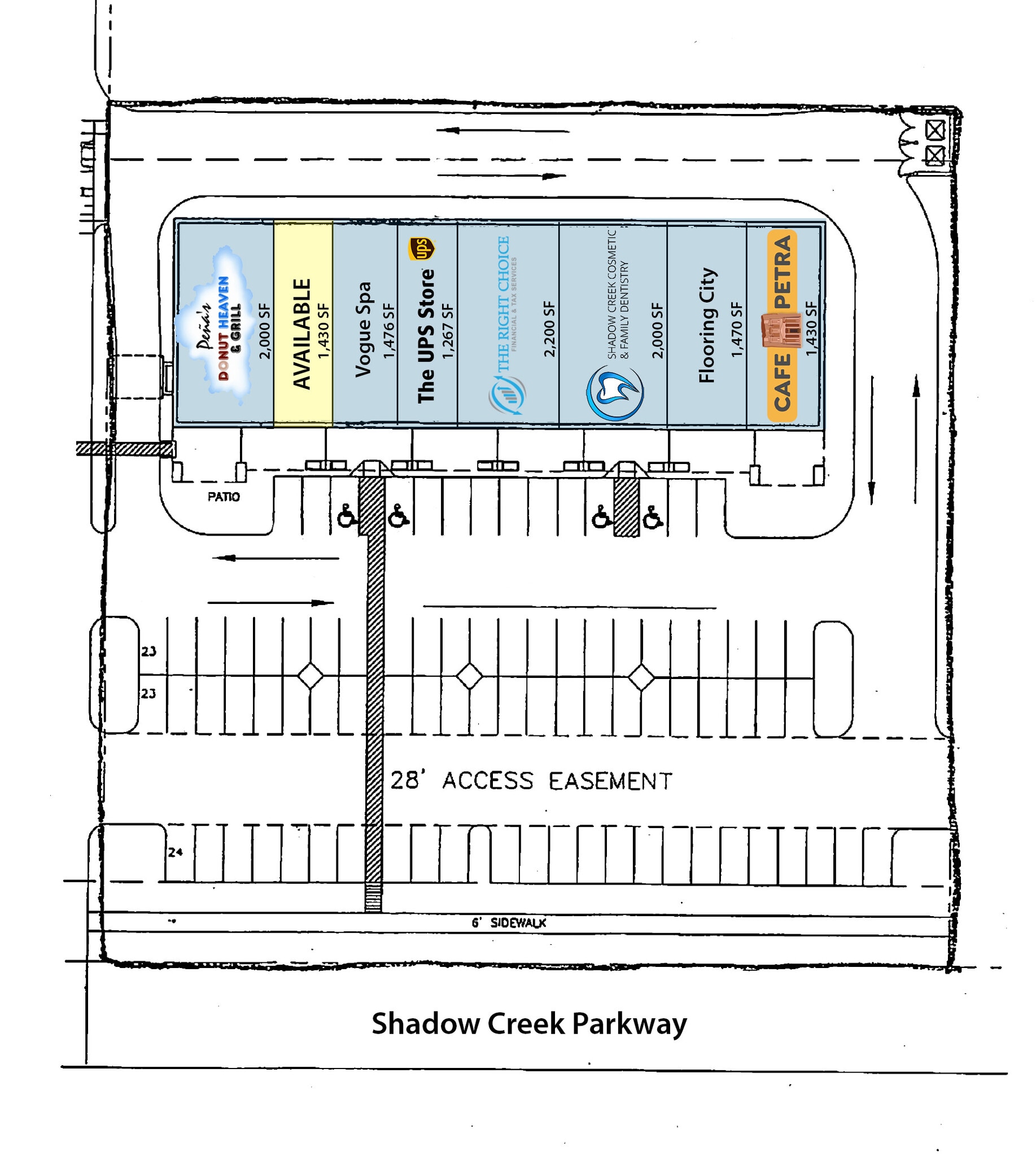 11601 Shadow Creek Pky, Pearland, TX à louer Plan de site- Image 1 de 1