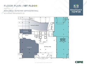 801 K St, Sacramento, CA for lease Floor Plan- Image 1 of 1