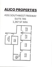 4151 Southwest Fwy, Houston, TX à louer Plan d’étage- Image 1 de 1